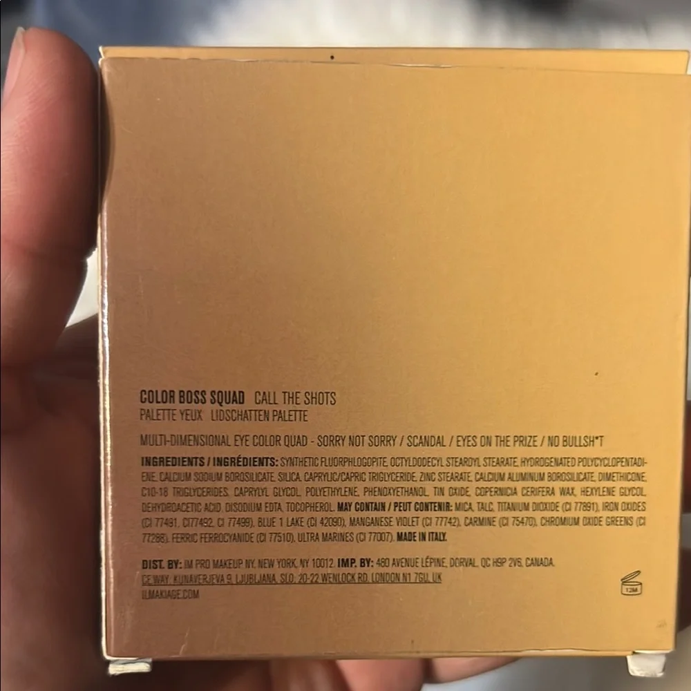 IL MAKIAGE Color Boss Squad Eye Shadow Palette - Gold and Brown